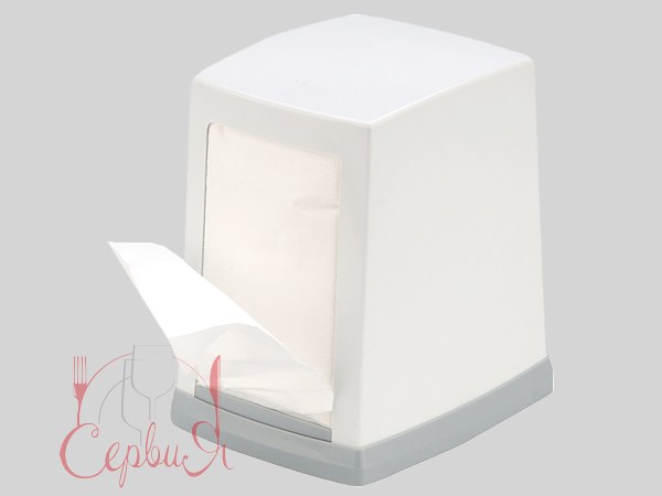 Діспенсер для серветок настільний білий Pro 57100410_2