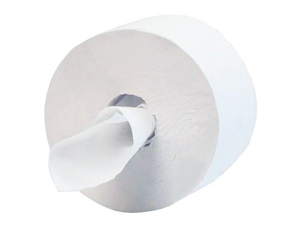 Туалетний папір двошаровий білий 120мх13см з центр.витяжкою Джамбо TJ054 КПК_1