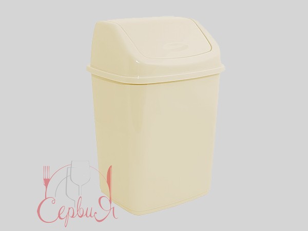 Відро для сміття з кришкою, що коливається  10л PRO 18407700_2