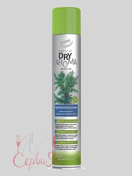 Преміум освіжувач-дезодорант натур. основа 300мл DOMO DRY AROMA Ялівець 10113_2