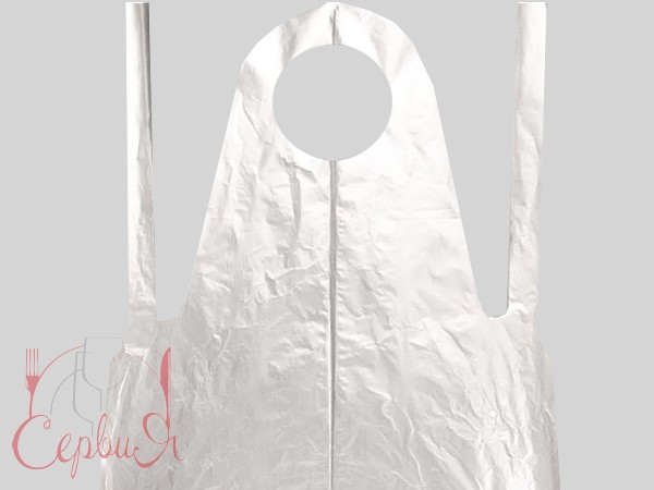 Фартух поліетиленовий одноразовий 76х120см прозорий 100шт ОВ_2