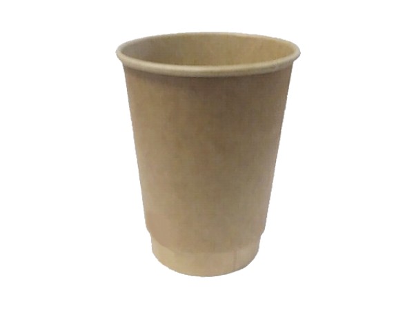 Стакан 430мл паперовий двошаровий Крафт/Крафт 20шт АПХ 122273_1