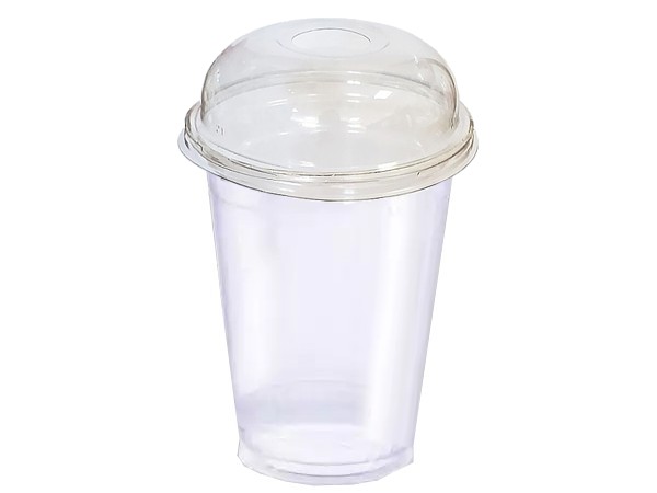 Стакан 500мл з купольною кришкою 50шт 95123 РР Бп_1