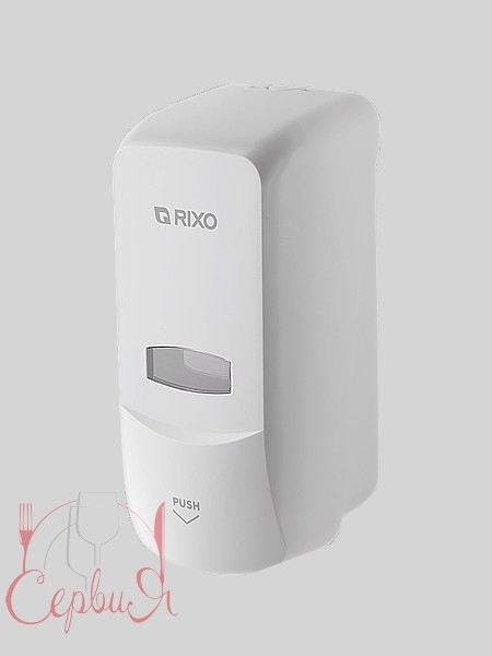 Дозатор мила рідкого білий 1000мл RIXO S369W_2