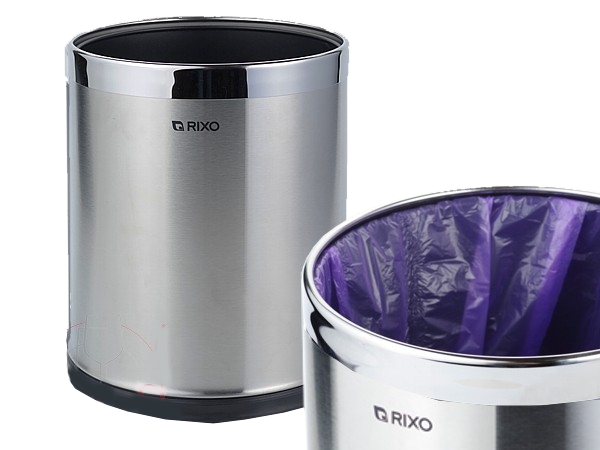 Відро для сміття нерж. сріблясте RIXO Solido WB103S_1