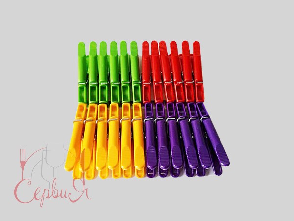 Прищіпки з пружиною 24шт. в коробці YCL-01_2