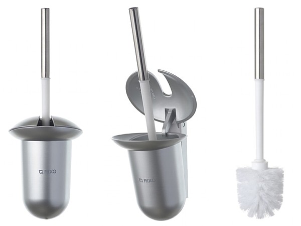 Щітка для унітаза настінна срібло Maggio TB400S RIXO_1