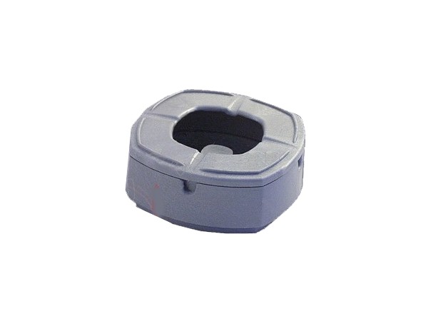 Пепельница с крышкой д.100мм серебристая C004G_1