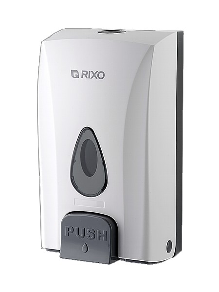 Дозатор мила рідкого білий 1000мл RIXO S188W_1