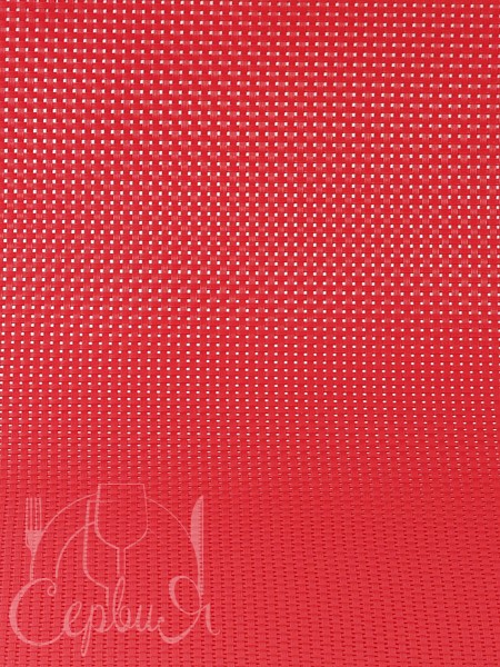 Сет під гаряче вініл 40х35см червоний 17416_3