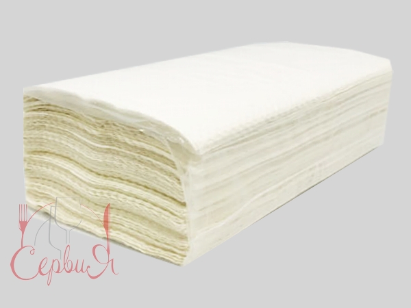 Рушник 2шари Vскладення білий целюлоза 150шт MAXI Servia PRO_2