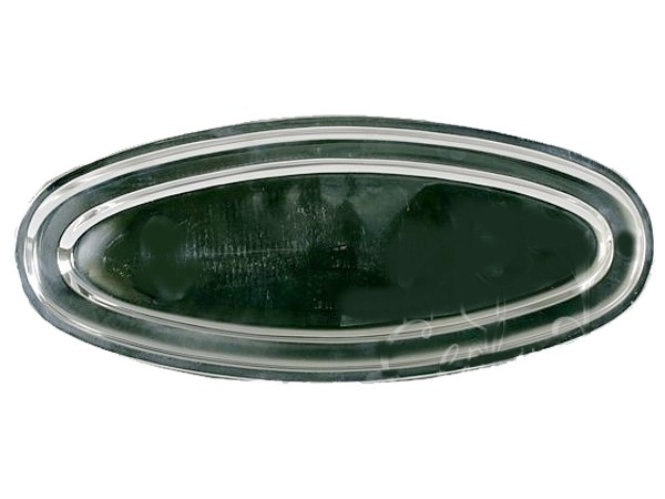 Блюдо овальне металеве 35см_1