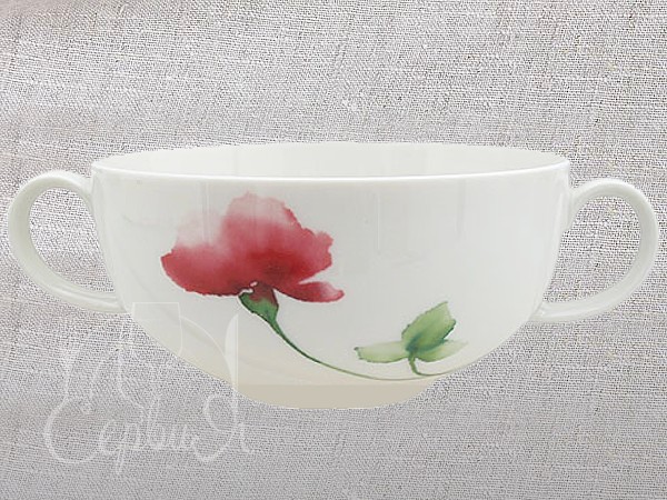 Бульонница с ручками и блюдцем 350мл Orlando Livorno_3