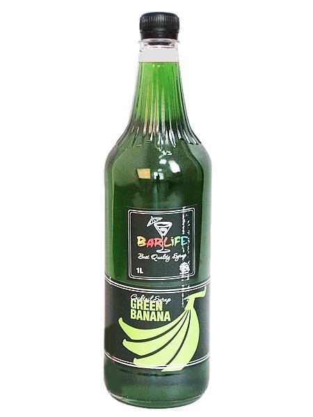 Банан зелений сироп 1л (ПЛАСТ.БУТ.) Barlife_1