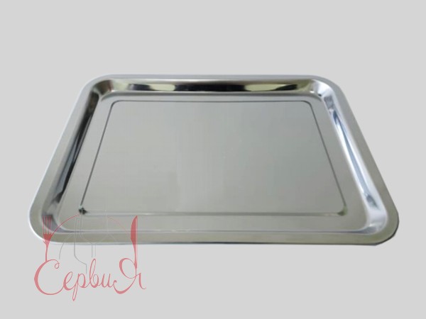 Піднос прямокутний нержавійка 36х27см 18220-1_2