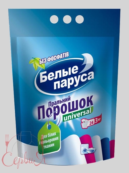 Порошок для прання Універсл 3кг Белые паруса_3