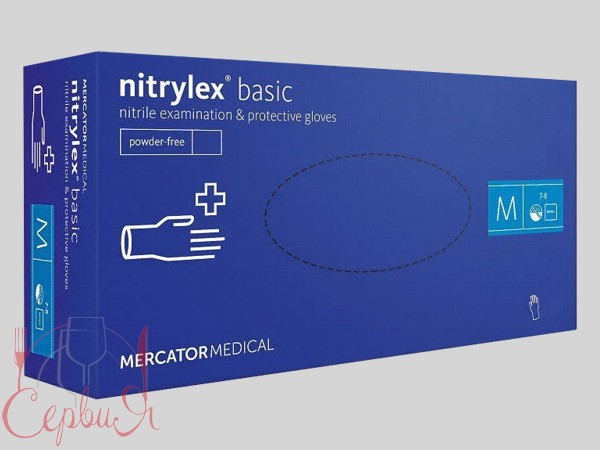 Рукавички нітрілові M сині 100шт СТ_2