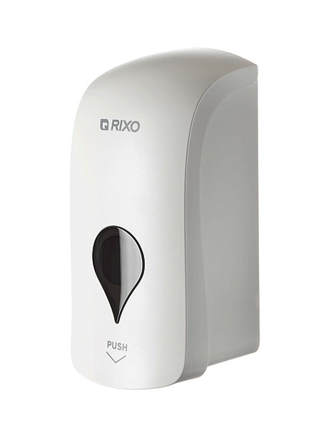 Дозатор мила рідкого білий 1000мл RIXO S058W_1
