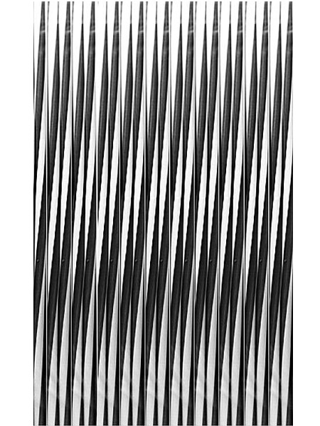 Соломка фреш 23,5смх8мм зі згином гвинтова чорно-біла 100шт СП_1