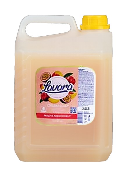 Крем-мило Персик-Маракуйя 5л LAVARA каністра_1