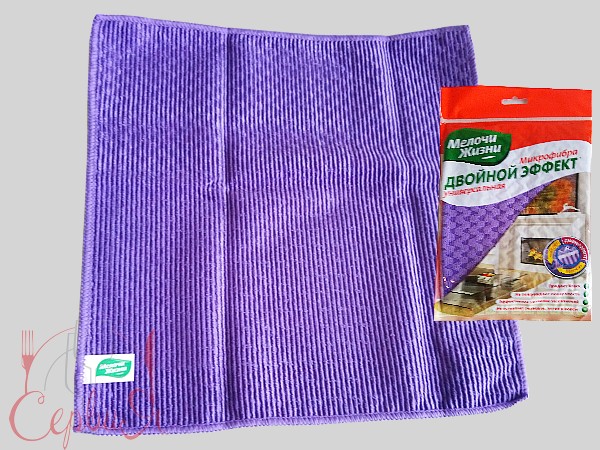 Серветка з мікрофібри універсальна "Подвійний ефект"МЖ 2598_2