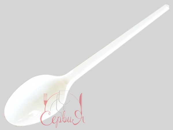 Ложка столова біла 2,1гр 16см 100шт А_2