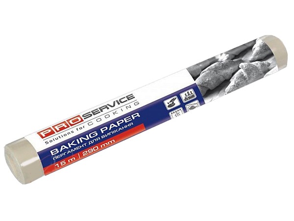Пергаментний папір білий сіліконізований для випічки 28смх15м  PRO 144009_1