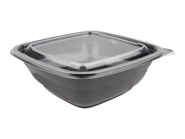 Контейнер РЕТ 190х190х41,5мм чорный з прозор.кришкою 750мл 10шт 015024/015029_1