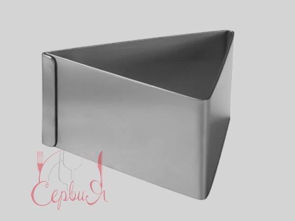 Форма трикутна для формування гарнірів 100 * 100 * 100мм, h45мм_2