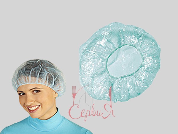 Шапочка для душу прозора 100шт_2