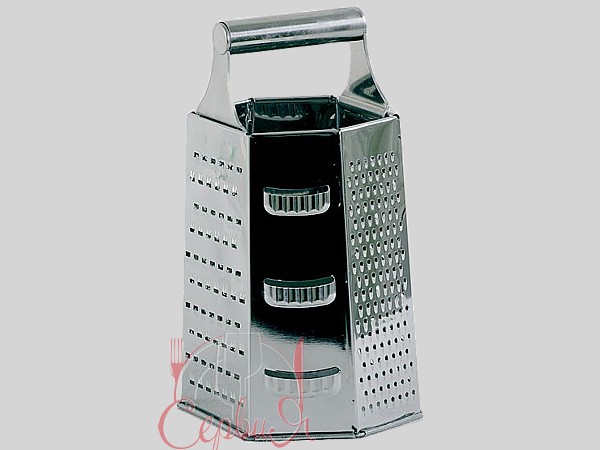 Терка 6-ти стороння нерж. з ручкою VT6-10036_3