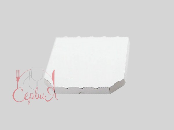 Коробка для піци 26х26х3см БІЛА_2