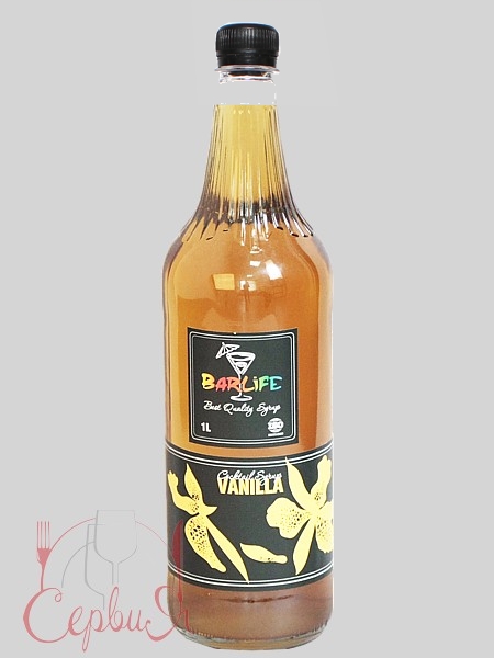Ваніль сироп 1л (ПЛАСТ.БУТ.) Barlife_2