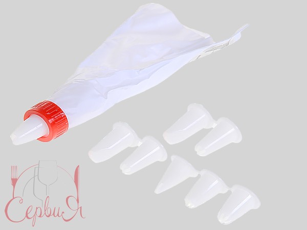 Насадки для кондитерського мішка 8шт+мішок+ перехідник 16414_2