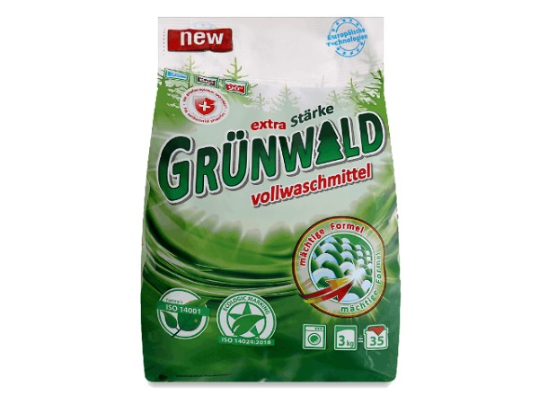 Порошок пральный універсал. 3кг GRUNWALD Гірська свіжість 25484314_1