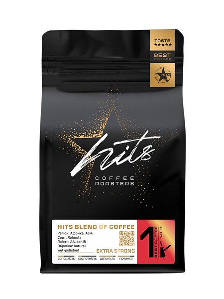 Кава в зернах Hits Extra Strong 500г_1