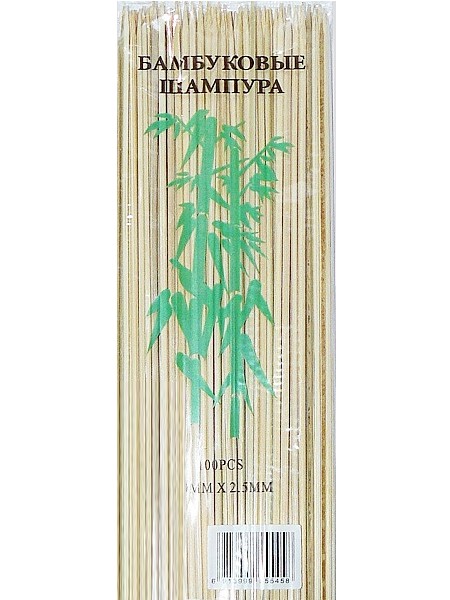 Бамбукові палички для шашлику 25см (2,5мм) 100шт_1