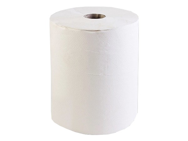 Рушник в рулоні 2шари білий б/перфорац. 120м Джамбо RL025 КПК_1