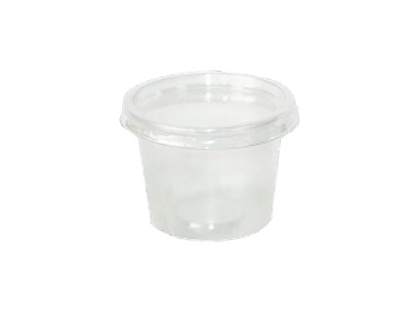 Соусник РР прозор. з кришкою 100мл 100шт 011904/011905_1