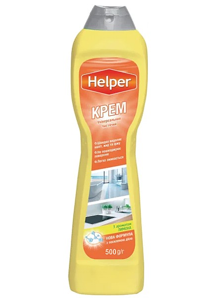 Крем для чищення універс. для ванних та кух.поверхонь Лимон 500мл Helper 190700183_1