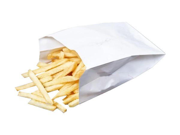 Саше паперовий для карт.фрі 160х100х60мм білий без малюнка 100шт ЭКО_1