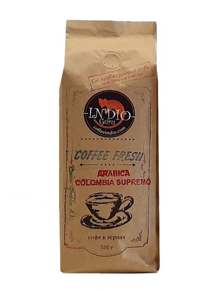 Кава в зернах 500г Колумбiя Супремо_1