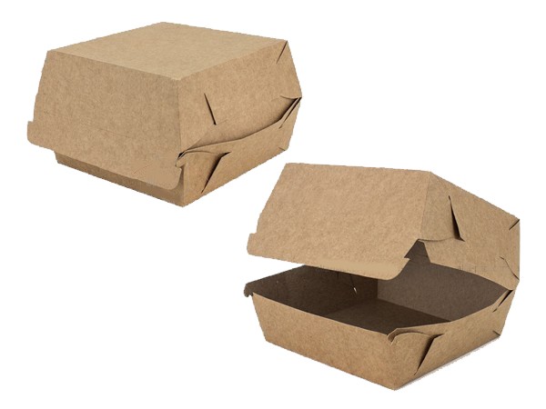 Бокс картон.для бургера крафт крафт 110х110х80мм 100шт АПХ 142401_1