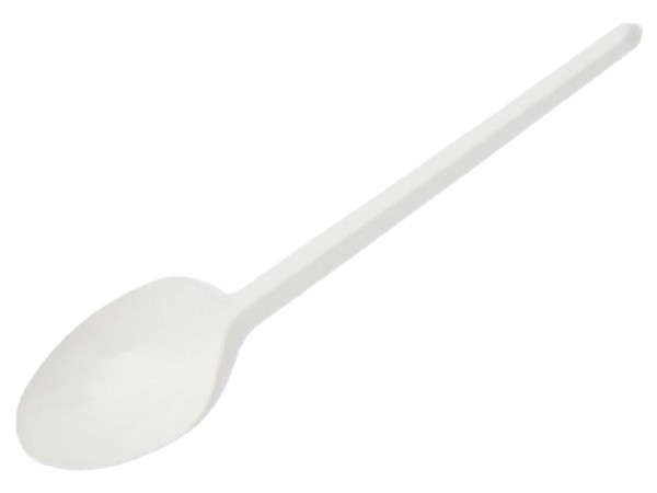 Ложка столова біла №2 2,5гр 16см 90шт А_1