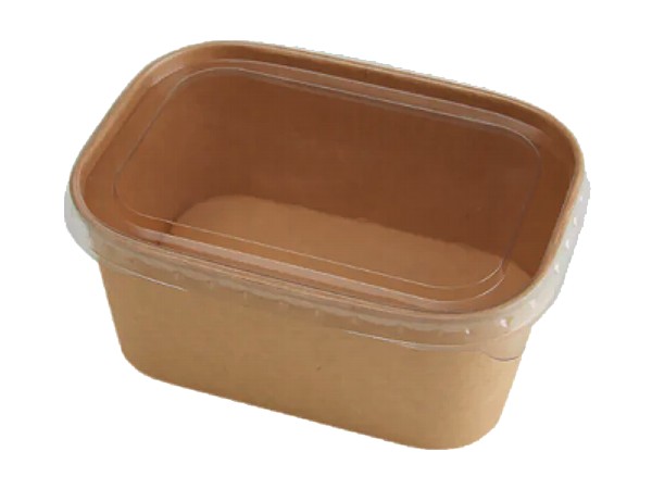 Контейнер прямокутний крафт з кришкою 1000мл BE1000RGK 50шт_1