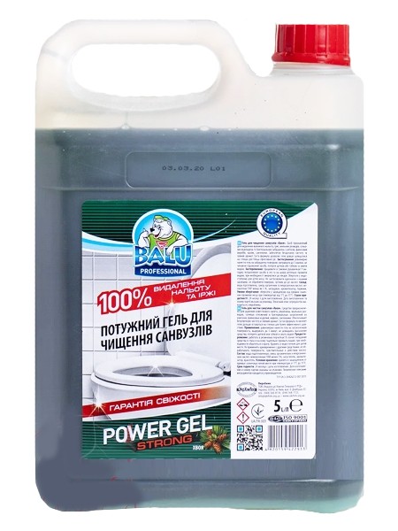 Гель для унітазу 5л Хвоя BALU POWER GEL STRONG РЕ каністра_1