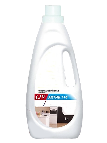 Засіб миючий лужний з пониж. піноутв. LIV 114 ДЕЗ 1л 190700178_1