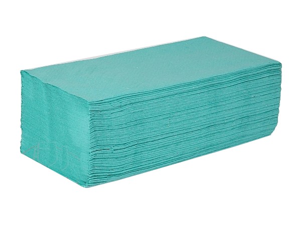 Рушник 1шар Vскладення зелений 160шт Servia PRO_1