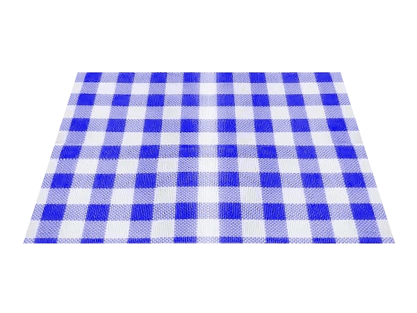 Сет під гаряче вініл 40х35см клітинка синьо-біла 17414_1