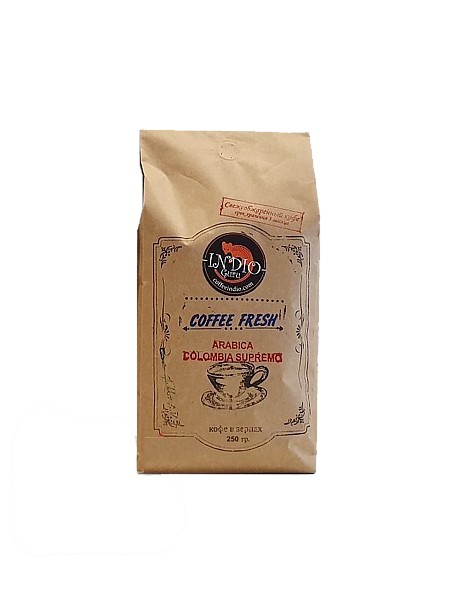 Кава в зернах 250г Колумбiя Супремо_1